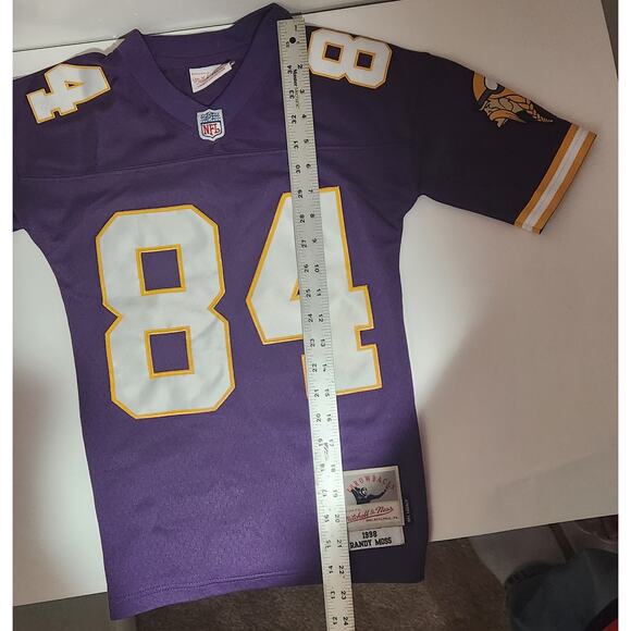 Randy Moss Minnesota Vikings 1998 Mitchell & Ness LEGACY Jersey- Youth Small - Picture 6 of 9